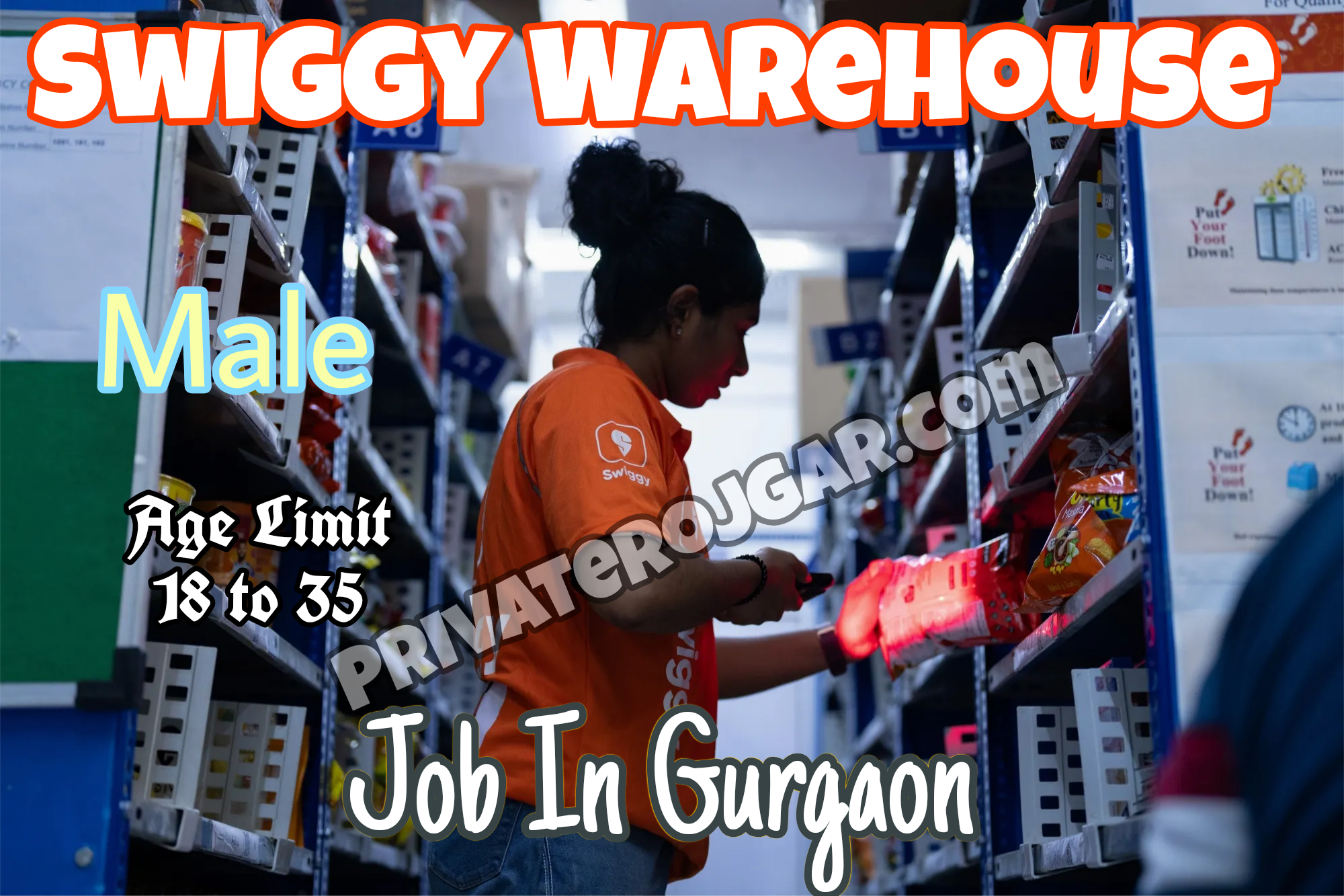 Swiggy Warehouse job in gurgaon